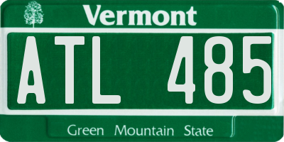 VT license plate ATL485