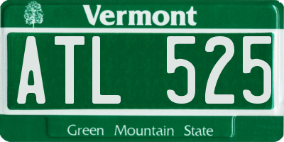 VT license plate ATL525
