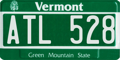 VT license plate ATL528