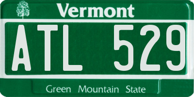 VT license plate ATL529