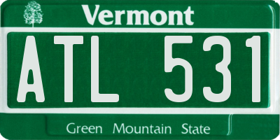 VT license plate ATL531