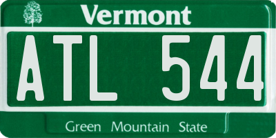 VT license plate ATL544