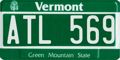 VT license plate ATL569