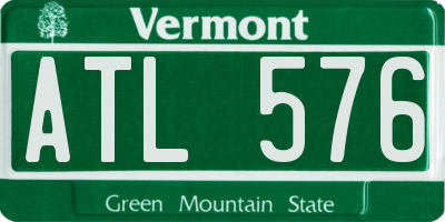 VT license plate ATL576