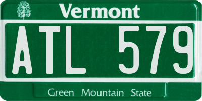 VT license plate ATL579