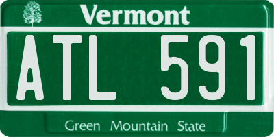VT license plate ATL591