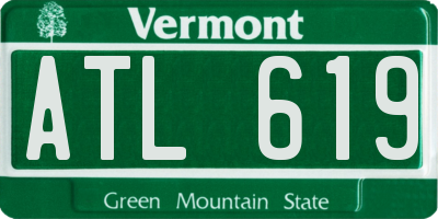 VT license plate ATL619