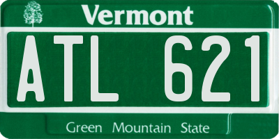 VT license plate ATL621