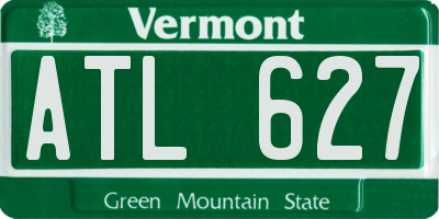 VT license plate ATL627
