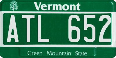 VT license plate ATL652