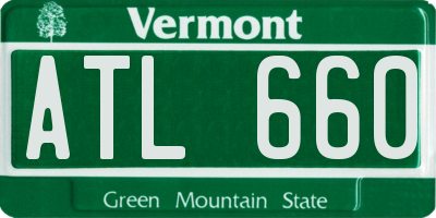 VT license plate ATL660