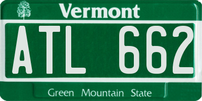 VT license plate ATL662