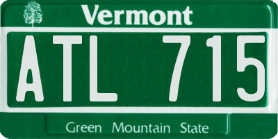 VT license plate ATL715