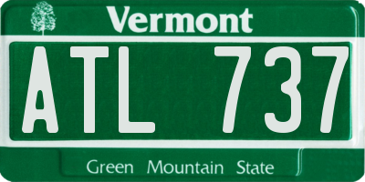 VT license plate ATL737