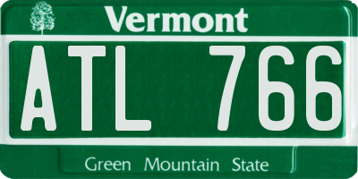 VT license plate ATL766