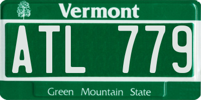 VT license plate ATL779