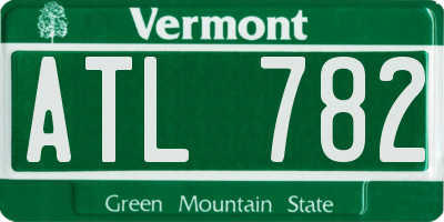 VT license plate ATL782