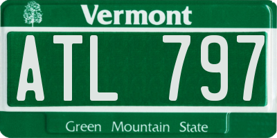 VT license plate ATL797