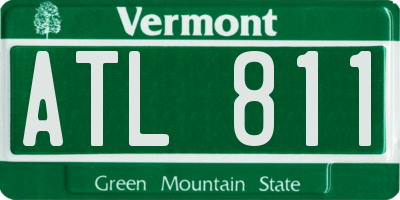 VT license plate ATL811