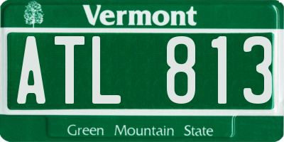 VT license plate ATL813