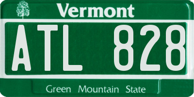 VT license plate ATL828
