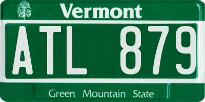 VT license plate ATL879