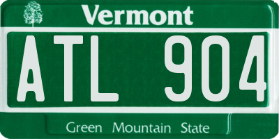 VT license plate ATL904