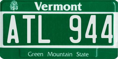 VT license plate ATL944