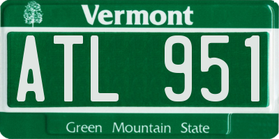 VT license plate ATL951