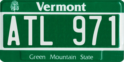 VT license plate ATL971