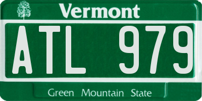 VT license plate ATL979