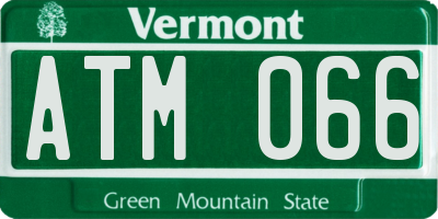 VT license plate ATM066