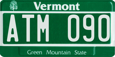 VT license plate ATM090