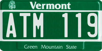 VT license plate ATM119