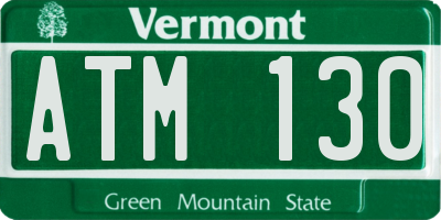 VT license plate ATM130