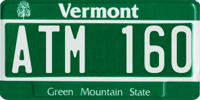 VT license plate ATM160