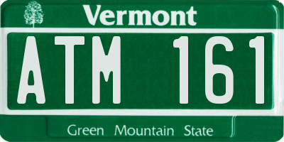VT license plate ATM161