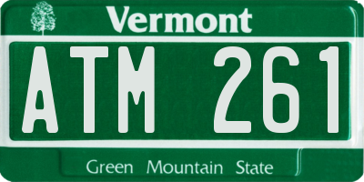 VT license plate ATM261