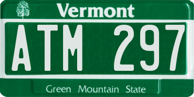 VT license plate ATM297