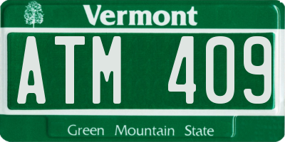 VT license plate ATM409