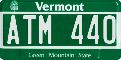 VT license plate ATM440