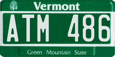 VT license plate ATM486