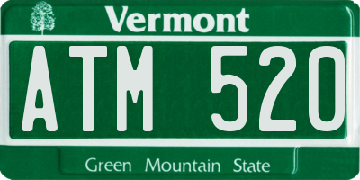 VT license plate ATM520