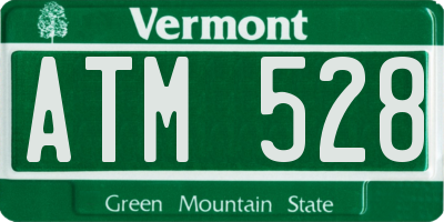 VT license plate ATM528