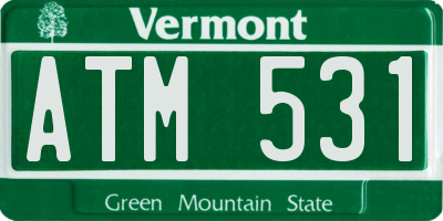 VT license plate ATM531