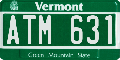 VT license plate ATM631