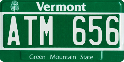 VT license plate ATM656