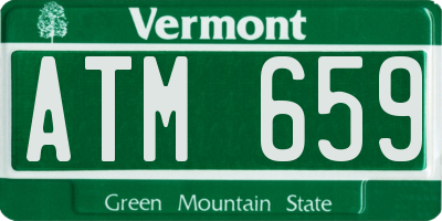 VT license plate ATM659