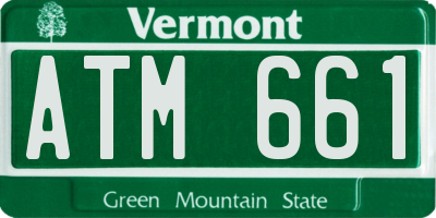 VT license plate ATM661