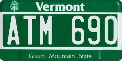 VT license plate ATM690